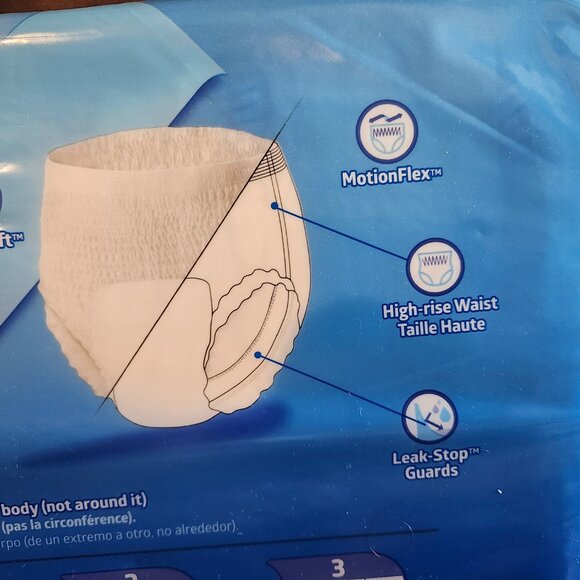 FitRight Disposable Underwear, Heavy Absorbency 3xl XXX-LARGE 75 - 94" Bariatric - Picture 5 of 8